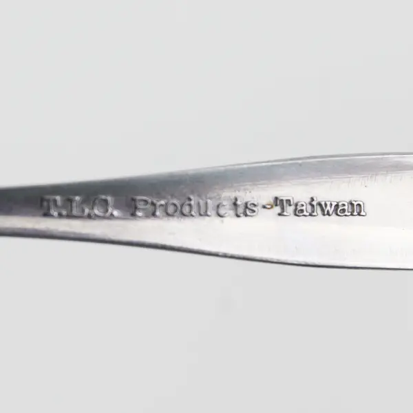 VTG T.L.C. Products Stainless Steel Toddler Fork Engraved Rose Motif 4.25" HTF