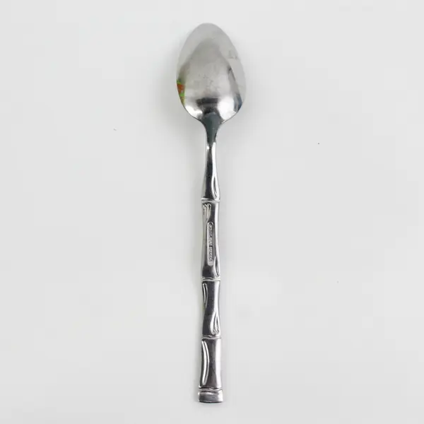 Sunshine Flatware Bamboo Pattern 6" SS Engraved Animal Youth Spoon Rare HTF Item