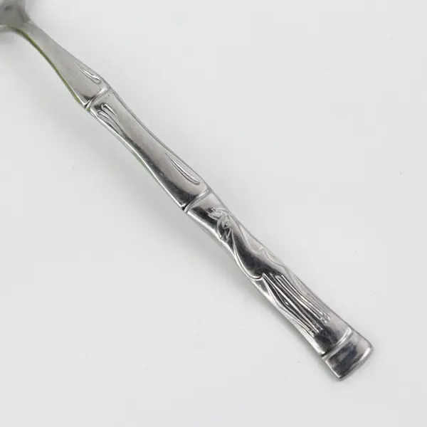 Sunshine Flatware Bamboo Pattern 6" SS Engraved Animal Youth Spoon Rare HTF Item