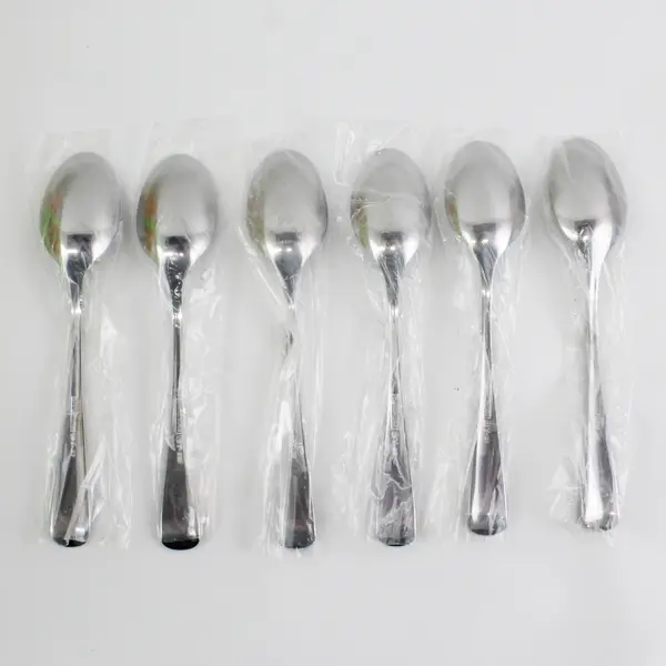 Lot Of 6 Cambridge Silver Unknown Rare Pattern SS Soup Spoons 6.75" New In Bags