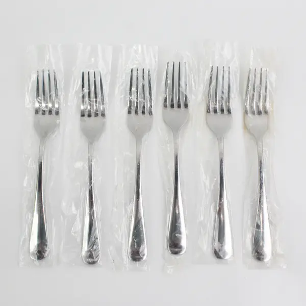 Lot Of 6 Cambridge Silver Unknown Rare Pattern SS Dinner Forks 6.75" New in Bags