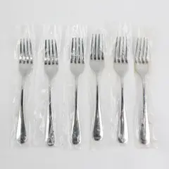 Lot Of 6 Cambridge Silver Unknown Rare Pattern SS Dinner Forks 6.75" New in Bags