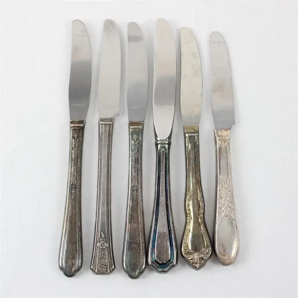 Lot of 6 Vintage Stainless Steel Butter Knives