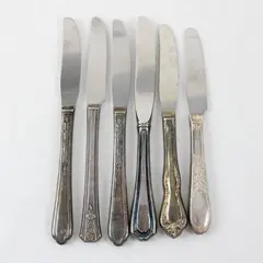 Lot of 6 Vintage Stainless Steel Butter Knives