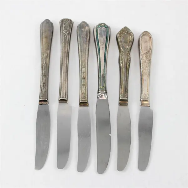 Lot of 6 Vintage Stainless Steel Butter Knives