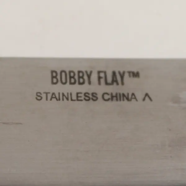 Bobby Flay Barca Pattern Stainless Solid Dinner Knife 9" Long Rare Item Good
