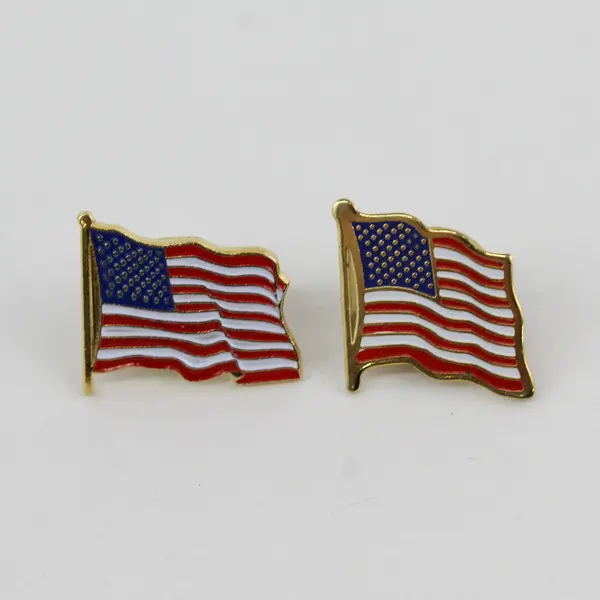 Lot of 6 American Flag Lapel Pins Patriotic Jewelry