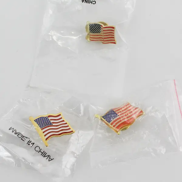 Lot of 6 American Flag Lapel Pins Patriotic Jewelry