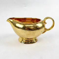 Vintage 22K Gold-Plated Lady Hamilton Figural Creamer Collectible
