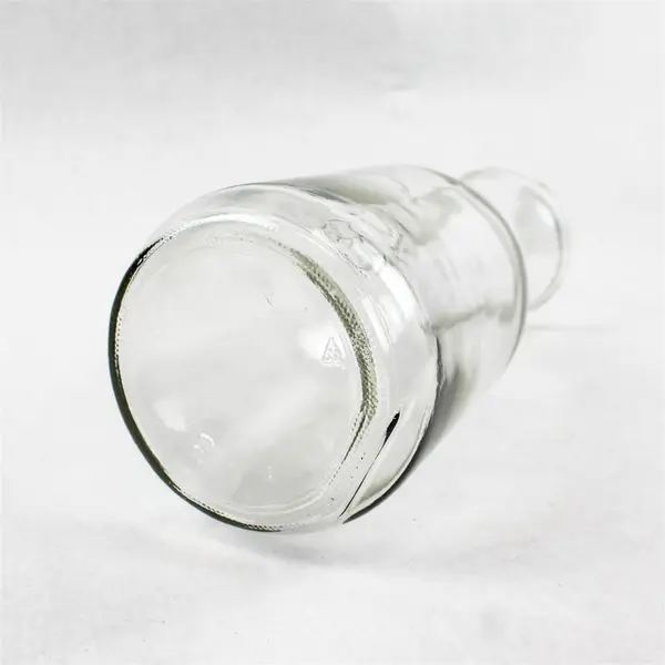 Paul Masson Since 1852 Vintage Clear Glass Decanter Carafe Embossed 9.75"