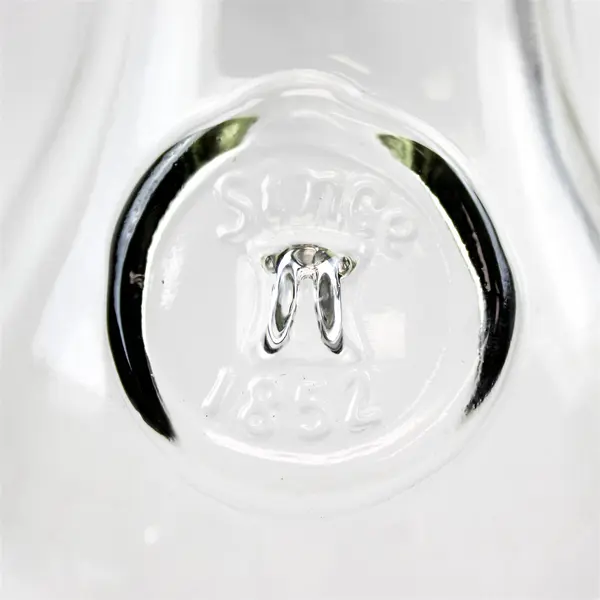 Paul Masson Since 1852 Vintage Clear Glass Decanter Carafe Embossed 9.75"
