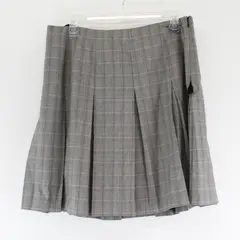 Valerie Stevens Gray and Pink Plaid Pleated Knee-Length Skirt Women's Size 8