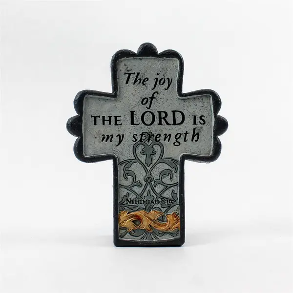 Joy of The Lord Is My Strength Cross Plaque CJ-1592 Religious Decor