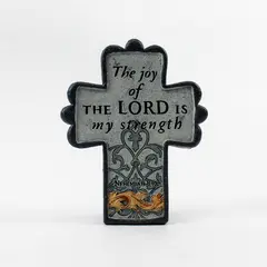 Joy of The Lord Is My Strength Cross Plaque CJ-1592 Religious Decor
