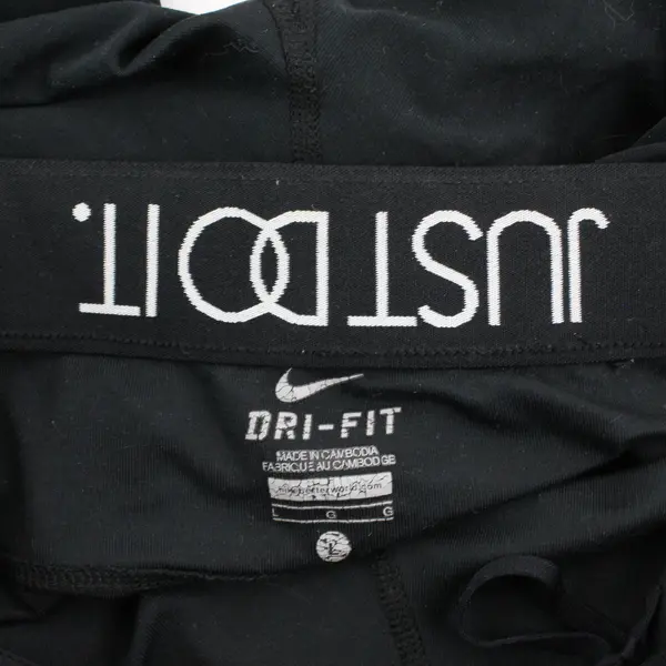 Nike Dri-Fit Black Capri Compression Leggings Women's Large