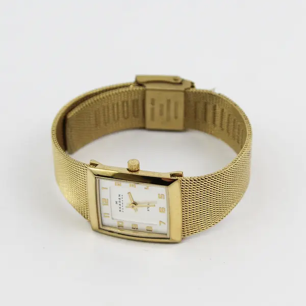 Skagen Women's Gold-Tone Stainless Steel Quartz Wristwatch UNTESTED