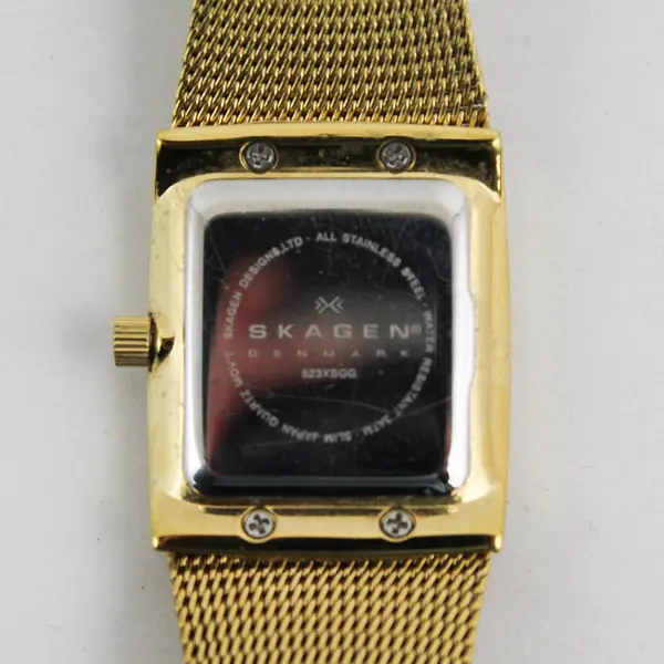 Skagen Women's Gold-Tone Stainless Steel Quartz Wristwatch UNTESTED