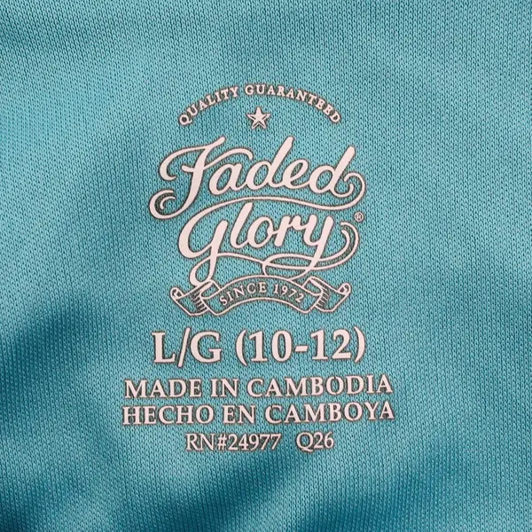 Faded Glory Multicolor Floral Print Sleeveless High Low Dress Girls' Large 10-12
