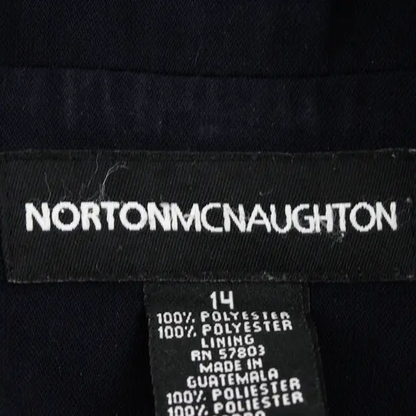 Norton McNaughton Navy Blue Blazer Women's Size 14