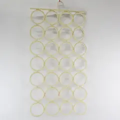 Macrame Scarf & Tie Hanger 28-Ring Closet Organizer 17x32