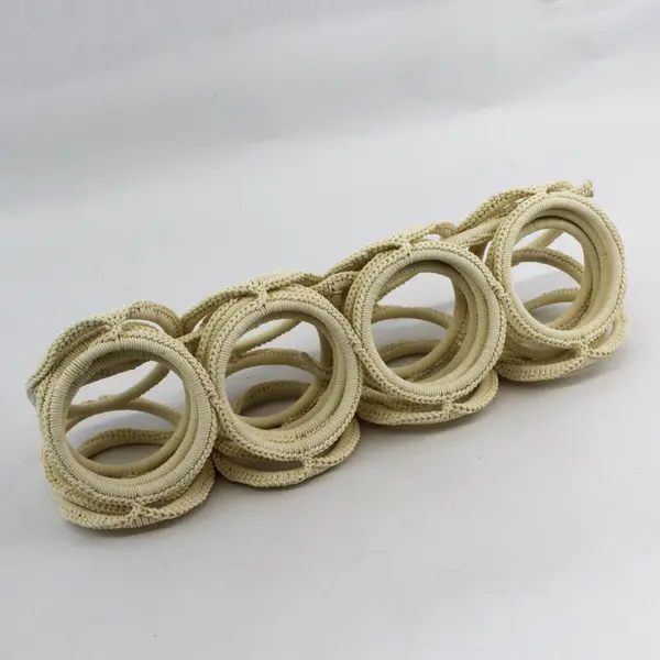 Macrame Scarf & Tie Hanger 28-Ring Closet Organizer 17x32