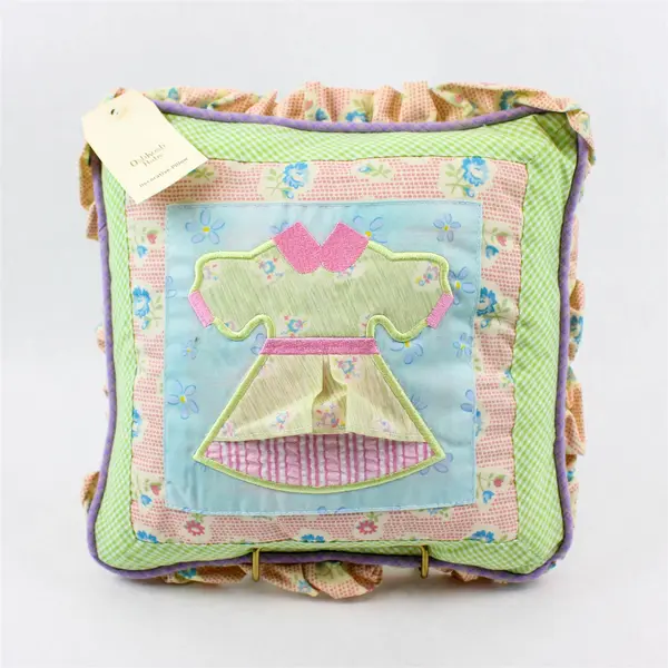 OshKosh Baby Multicolor Paper Dolls Decorative Throw Pillow 10" x 10"