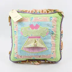 OshKosh Baby Multicolor Paper Dolls Decorative Throw Pillow 10" x 10"