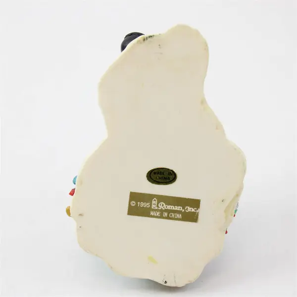 Roman Inc Resin Santa Crawling Into Igloo Figurine - New
