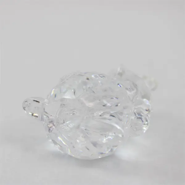 Enesco Twinkling Christmas Clear Snowman Place Card Holders Set of 3 2004 New
