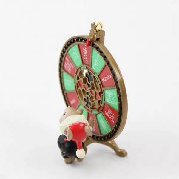 1993 Enesco Merry Wishes Casino Wheel Christmas Ornament NIB