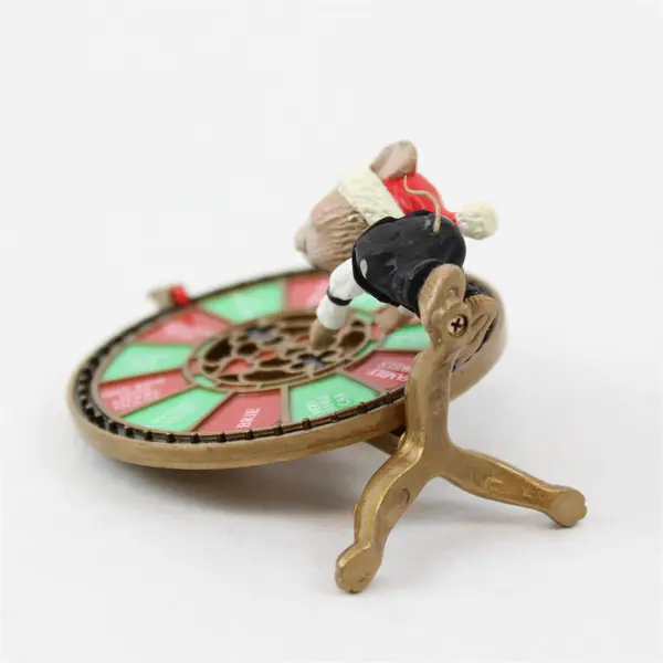 1993 Enesco Merry Wishes Casino Wheel Christmas Ornament NIB