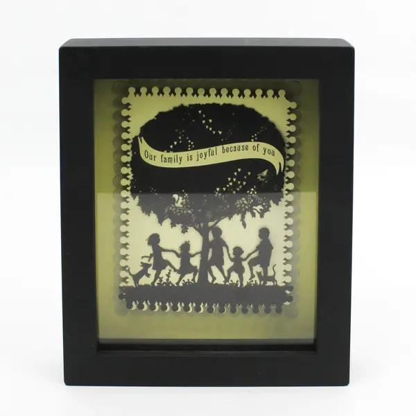 Demdaco Everyday Wonders Family Shadow Box 6.5" x 8"