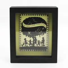 Demdaco Everyday Wonders Family Shadow Box 6.5" x 8"