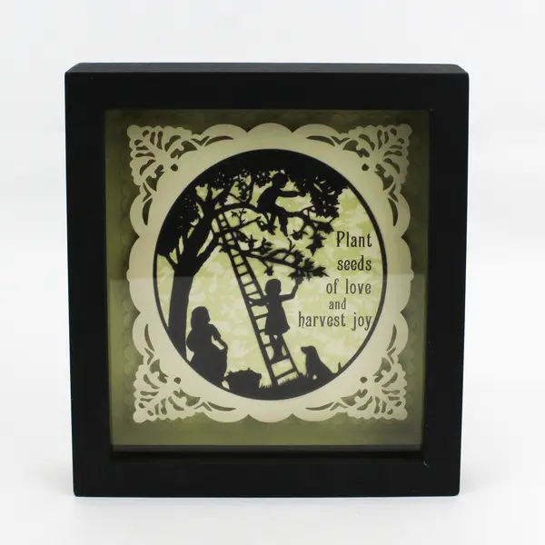 Demdaco Everyday Wonders Seeds of Love Shadow Box 8" x 9"