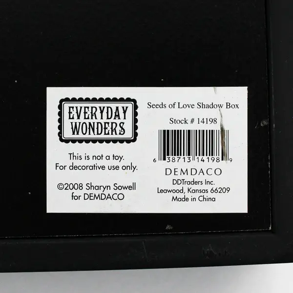 Demdaco Everyday Wonders Seeds of Love Shadow Box 8" x 9"