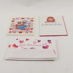 Lot of 6 Vintage Valentines Day Cards with Envelopes UNUSED