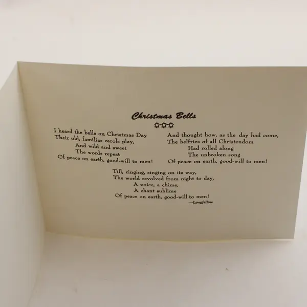 The Longfellow House Cambridge Massachusetts Illustrated Christmas Card Unused
