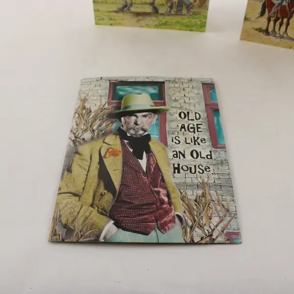 Lot of 3 Leanin' Tree Humorous Funny Birthday Cards Missing Envelope UNUSED