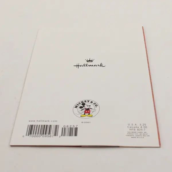 Hallmark Disney Mickey Mouse Pop-Up Birthday Card for Mom No Envelope Unused