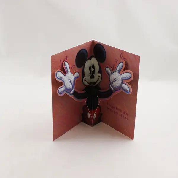 Hallmark Disney Mickey Mouse Pop-Up Birthday Card for Mom No Envelope Unused
