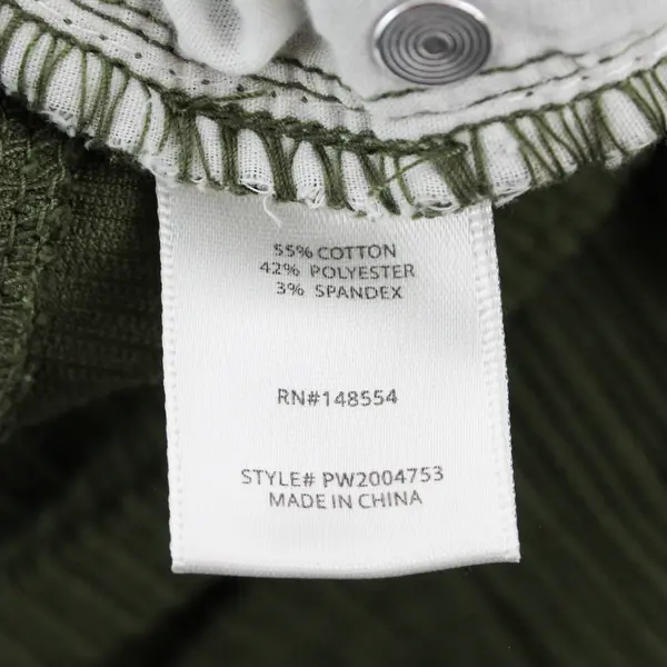 Indigo Rising Olive Green Corduroy Wide-Leg Pants Juniors Size 9/29