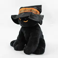 TY Beanie Babies Merlin 2005 Black Cat With Witch Hat W/Out Tag Plush Toy