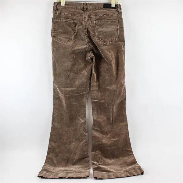 Rock & Roll Denim Brown High-Rise Corduroy Flared Pants Women's W30 x L32