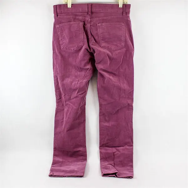 St. John's Bay Mauve Pink Straight-Leg Corduroy Pants Women's Size 12
