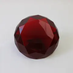 3" Red Crystal Diamond Paperweight Home Office Wedding Decor 