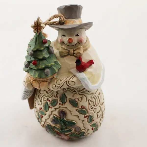 Enesco Jim Shore White Woodland Snowman 6012691 NIB Collectible Figurine