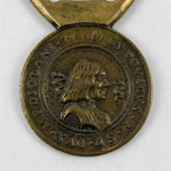 Vintage Carl Aubock II Solid Brass Coin Bottle Opener Breweriana