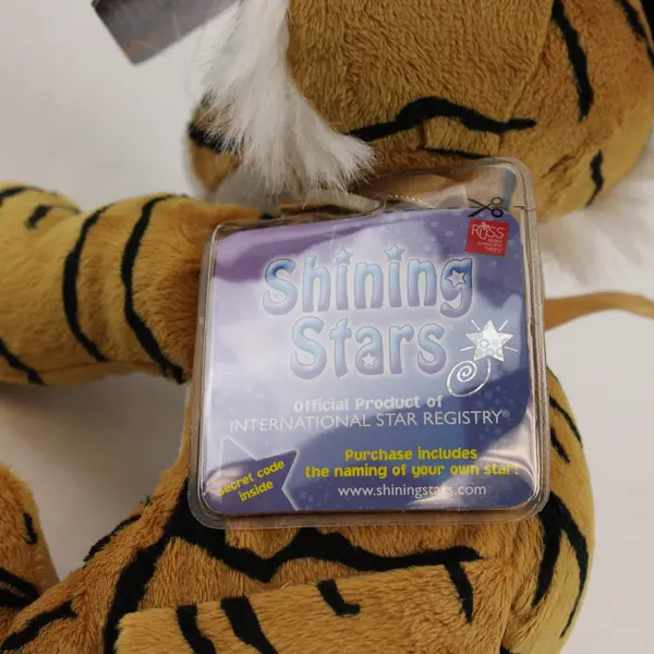 2006 Russ Shining Stars Tiger Plush with Code 8"