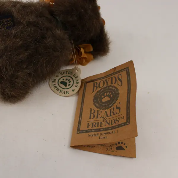 Boyds Bears Love Jointed Plush Brown Bear 6"