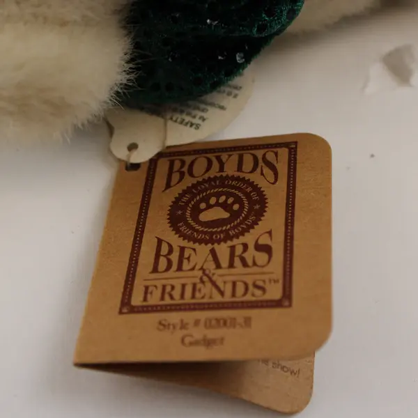 Boyds Bears Gadget Jointed Off-White Clown Bear Plush 6"